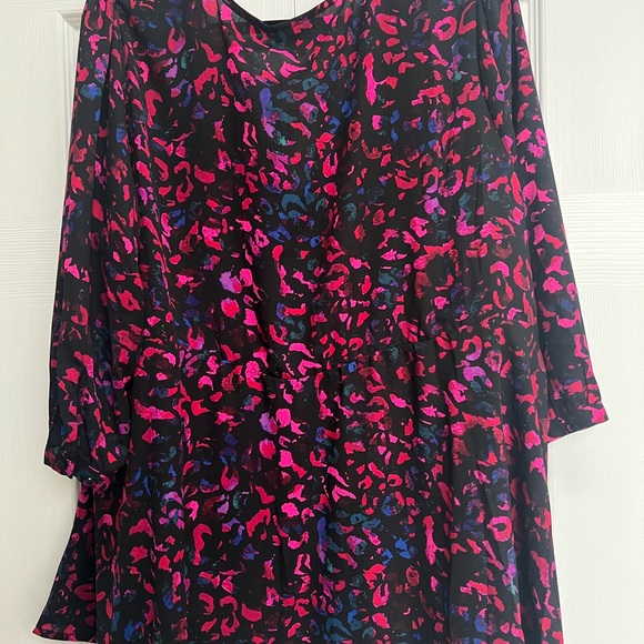 NWT Torrid Tie Front Chiffon Blouse - Picture 4 of 4